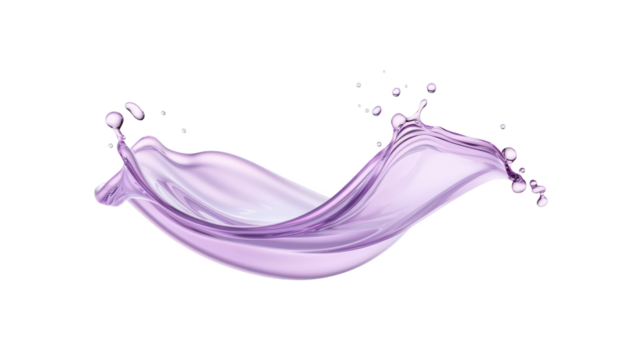 Dynamic purple liquid splash on a dark background, an abstract visual delight