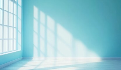 Empty room with sunlight