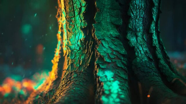 Background derived from the bark of ancient pine