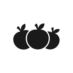 orange silhouette vector illustration isolated on white