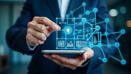Refined Visual Narrative: Building Brand Trust & Reputation through Consumer Loyalty, Positive Public Image, and Strategic Marketing in Photo Stock Concept