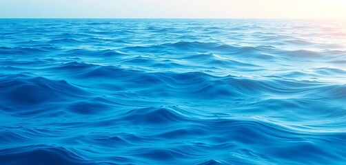 Layered gradient blue ocean waves background, subtle highlights and shadows, background, ripple