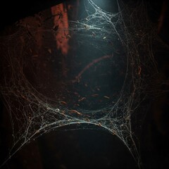 spooky and creepy spider webs, surroundings