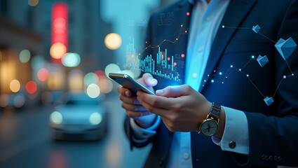 Mobile Commerce Trends: Real-Time Data Analytics & Consumer Insights for Optimizing Digital Retail Performance & Enhancing Customer Engagement - Photo Stock Concept