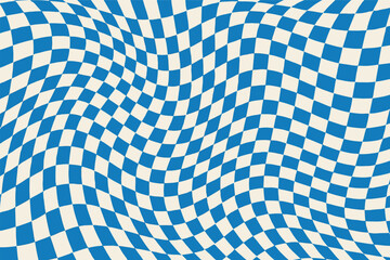 Hypnotic blue waves pattern for creative design and visual art projects