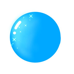 blue glass sphere