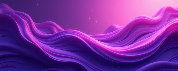 Naklejka premium Abstract swirling purple wave texture, vibrant color gradient, motion, graphic