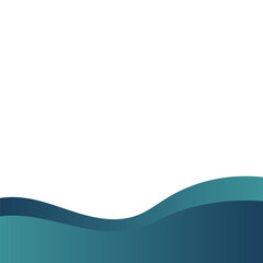 Gradient Blue Footer Shape