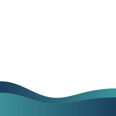 Gradient Blue Footer Shape