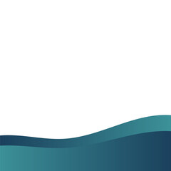 Gradient Blue Footer Shape