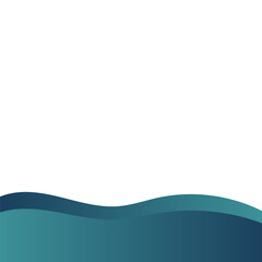 Gradient Blue Footer Shape