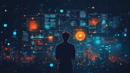 Digital Transformation and Futuristic Data Visualization