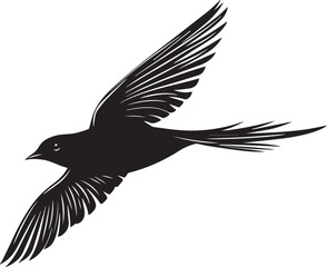 silhouette of flying birds