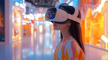 Girl Experiencing Virtual Reality