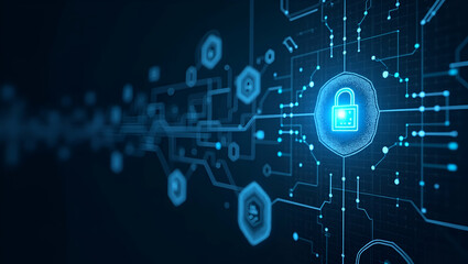 Fototapeta premium Proactive Cyber Attack Mitigation: Stock Images Showcasing Risk Assessment, Threat Neutralization, and Digital Defense Systems for Enterprise Safety - Perfect for Your Photo Stock Concept