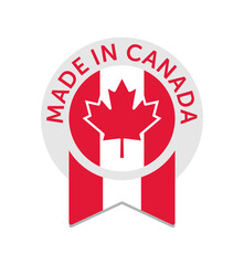 Made in Canada - stamp for production labeling in award shape