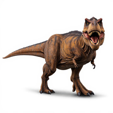 Fototapeta dinosaur toy isolated on white