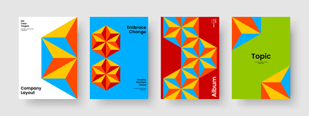 Obraz premium Abstract Poster Design. Geometric Report Layout. Modern Brochure Template. Business Presentation. Flyer. Background. Banner. Book Cover. Magazine. Pamphlet. Newsletter. Catalog. Brand Identity