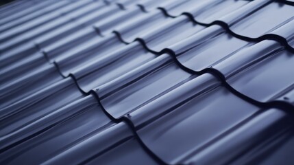 Worker fastening metal roofing sheets with weatherproof seals. Featuring durability and craftsmanship