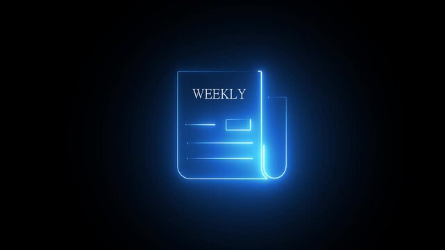 A colorful vertical weekly task planner with sections for main tasks, additional tasks, personal files, and dark background 4k