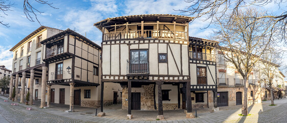Charming Historic Timber-Framed Houses in Spanish Village