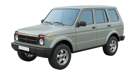 Isolated SUV Car on White Background