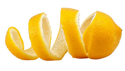 lemon peel on a white background Png