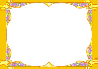 花のフレーム