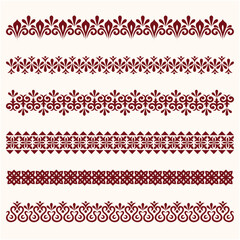 A decorative filigree heraldic crest with a calligraphic motif, featuring a floral pattern as a horizontal divider design element. An original vintage-style creation	
