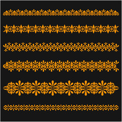 pattern, border, vector, frame, design, ornament, illustration, decoration, set, art, seamless, gold, element, floral, line, vintage, wallpaper, style, black, yellow, texture, card, flower, banner, sy