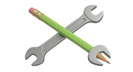 Isolated Tools Crossed