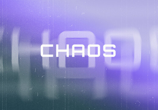 Chaos Blur Text Effect