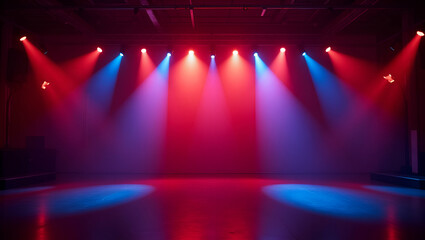 Exhibit Dynamic Prom Night Lights: Modern LED Innovations & Ambient Glow for Upscale Formal Galas - Premium Photo Stock Concept with Empty Space on Left