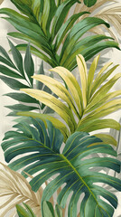 Obraz premium banana leaf background