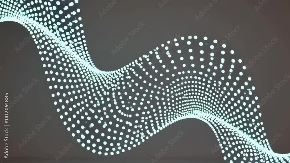 Poster dynamic wave patterns in motion: spiraling dots in elegant flow