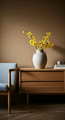 modern living room with fireplace