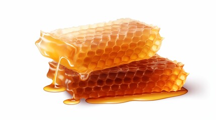 honeycomb on white background	