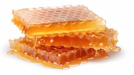 honeycomb on white background