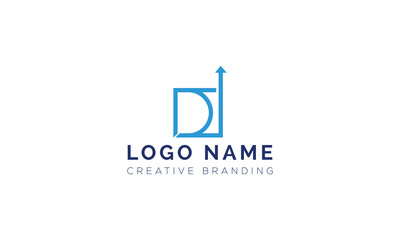 Minimalist D Logo for Branding and Identity.