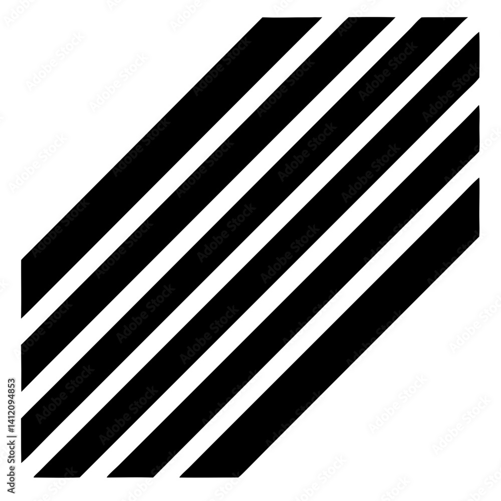 Aufkleber black and white striped barcode pattern with metallic texture and diagonal lines in vector design