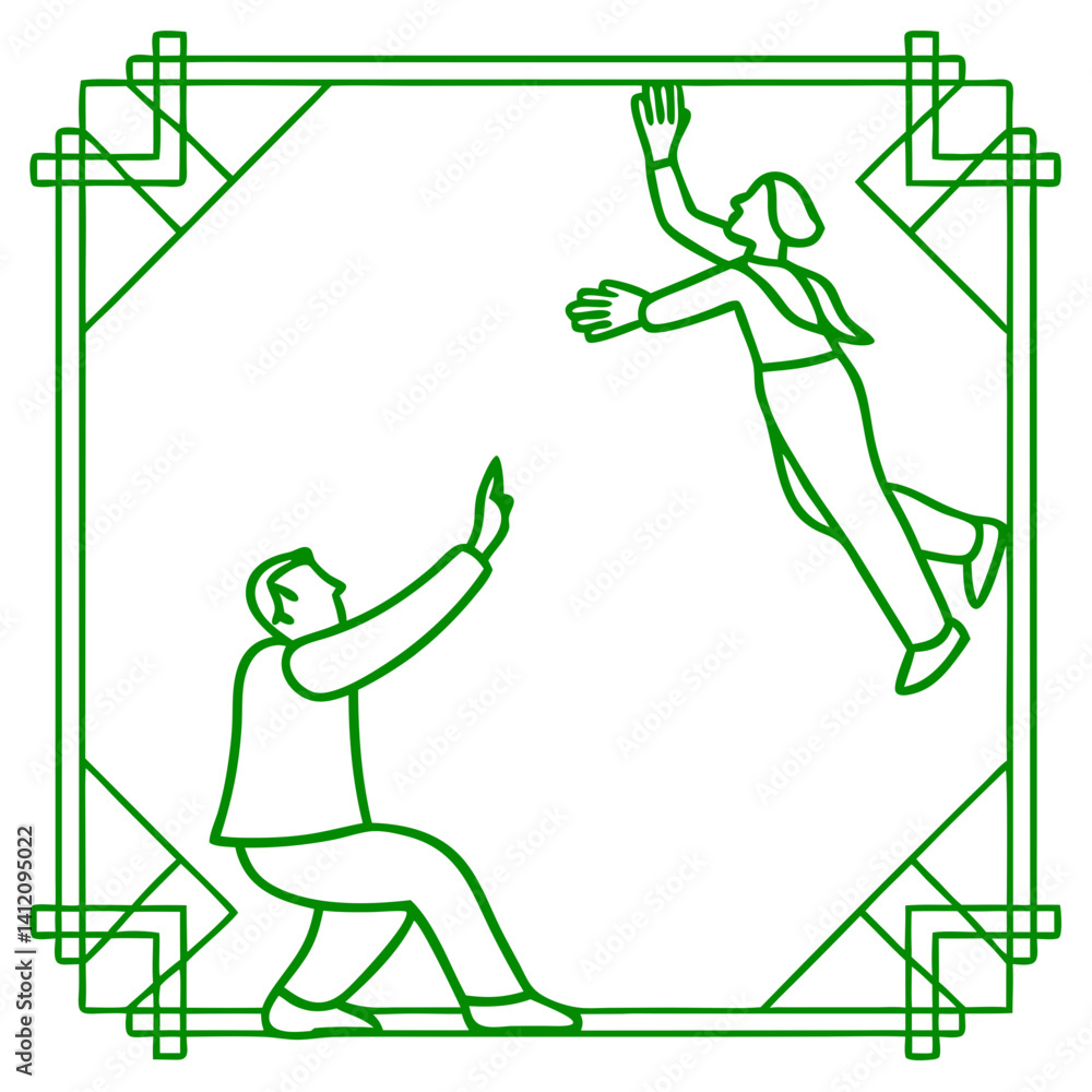 Poster 3d vector frame for text with squares, check symbol, and blank space for design or business concept