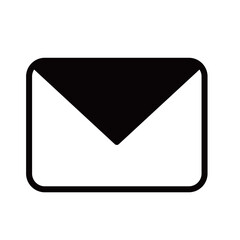 メール　シンプルアイコン　白黒