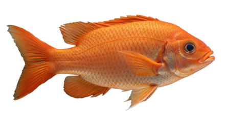Isolated orange fish