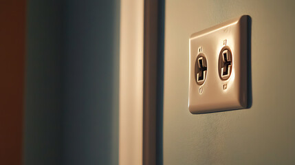 Electrician installing electrical outlets in a newly built home. Featuring electrical installation