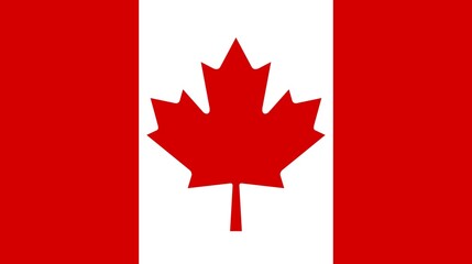 Sovereign state flag of country of Canada in official colors. Illustration of Canada flag. Canada flag 
