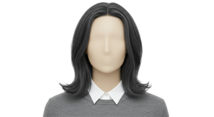 Isolated Anonymous Female Mannequin