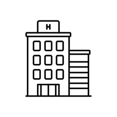 Hospital Vector icon