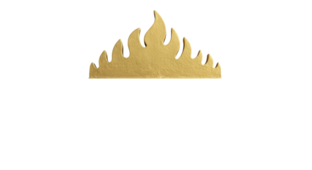 Isolated Gold Flame