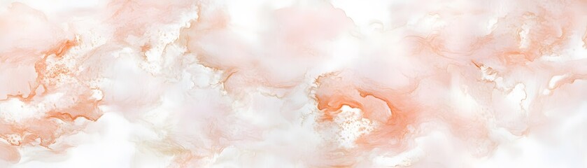 Delicate blush and gold abstract marble design.