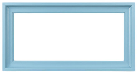 Isolated Blue Picture Frame
